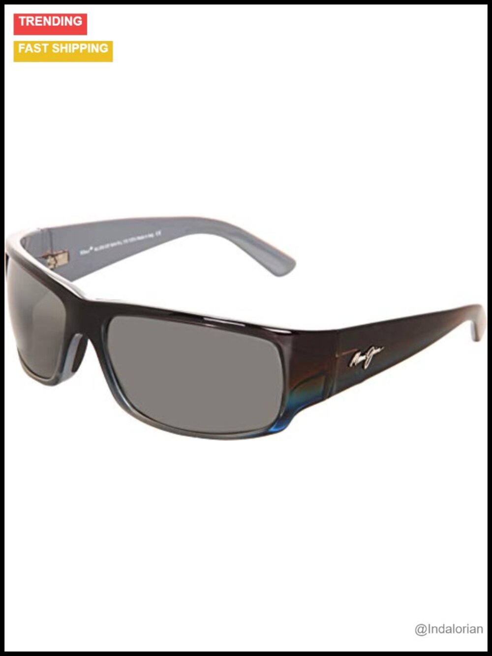Polarized Sport Wrap Sunglasses with Nylon Frame and UV Protection